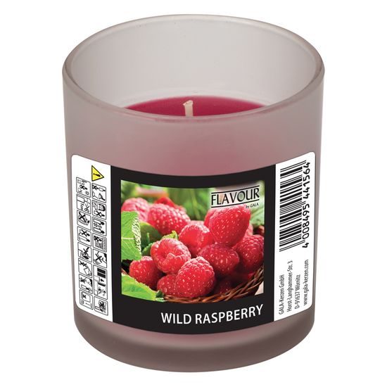 Vonná svíčka Wild Raspberry v matném skle Indro Vino