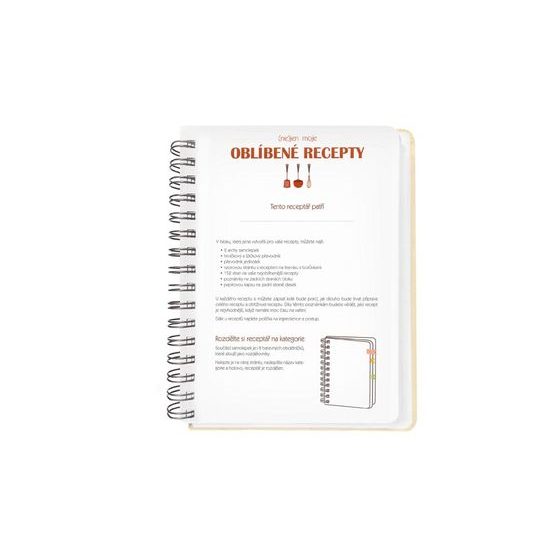 Zápisník na recepty - 80 stránek - 220x158mm