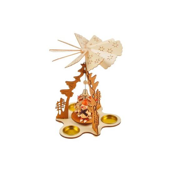 svícen točící dřevěný 17,5x17,5x23,5cm BD-21596AN 8885862