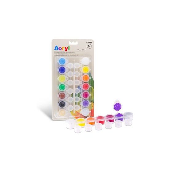 Set of 14 acrylic crayons + brush as a gift