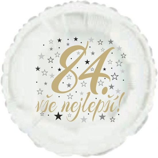 84. narozeniny balónek kruh