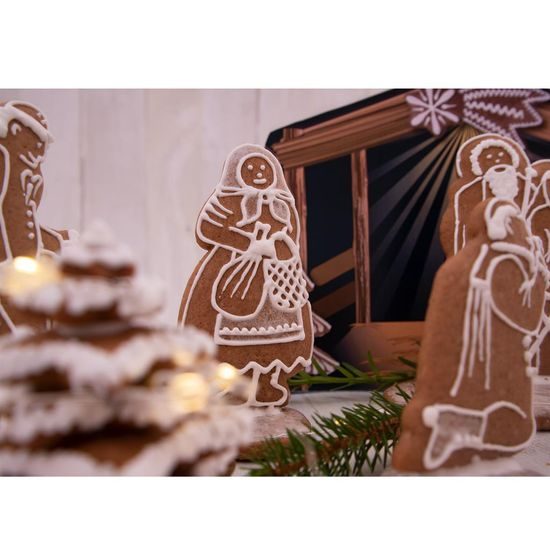 Vykrajovačka nerez BETLÉM sada 7 ks+pap. jesličky