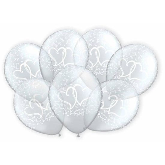 Clear Balloons for Wedding Decorations - 7 pcs