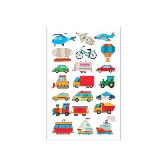 Tetovací obtisky 16010 8,5 x 13 cm, dopravní prostředky
