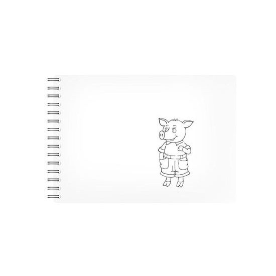 malování vodou 4B - blok 15x19cm se spirálou 4 listy + štětec 5301092