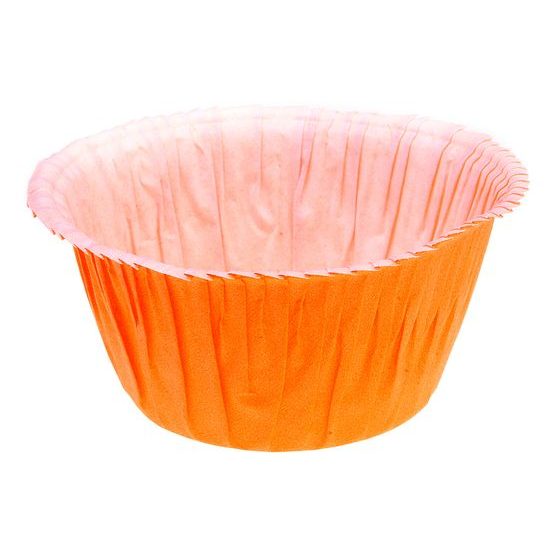 Muffin cases self-supporting - orange 50 pc.