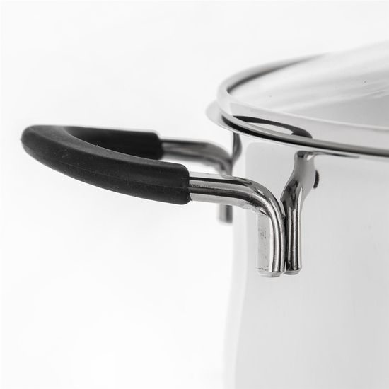 DALIE Stainless Steel Casserole 2.6 L with Glass Lid