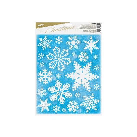 okenní fólie vánoce glitr VA021 30x42cm 8886001