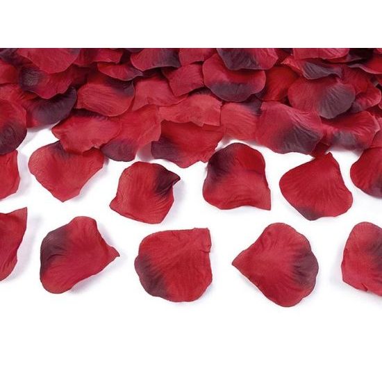 Rose petals - textile - red 100pcs