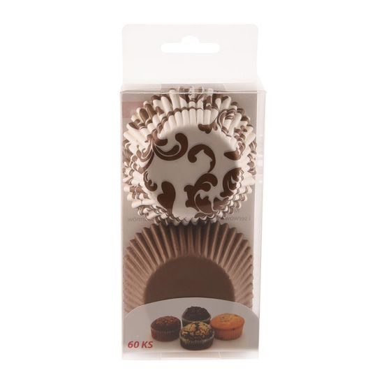Košíčky na muffiny a cupcakes - cukrářský papír - 60 ks
