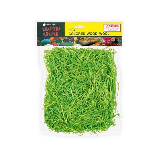 Tráva dekorační 1953 zelená dřevěná 50g