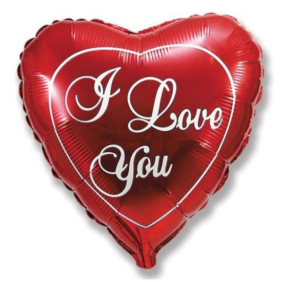 Foil balloon I LOVE YOU heart 45cm