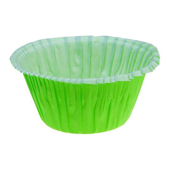 Muffin cases self-supportiing - green 50 pc.