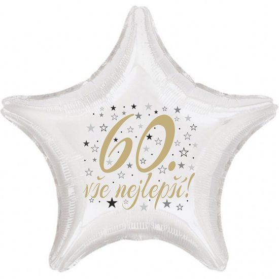 60. narozeniny balónek hvězda