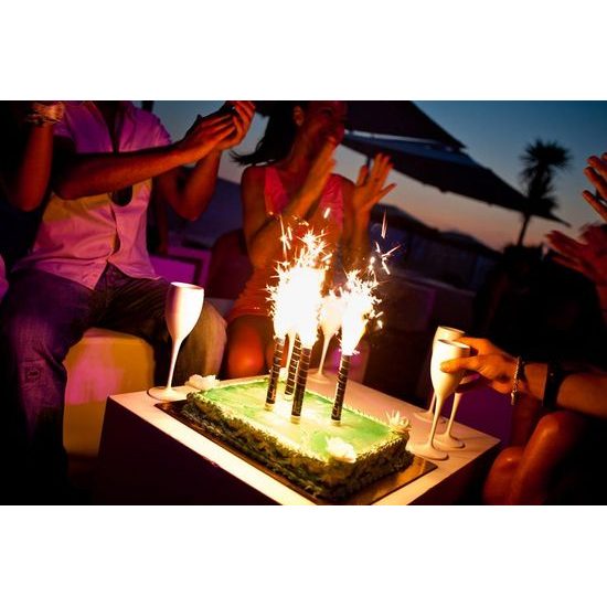 Fontána na dort stříbrná 3ks Pyrogiochi