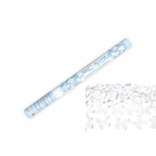 Konfety 60 cm - BIELE PÍSMENÁ