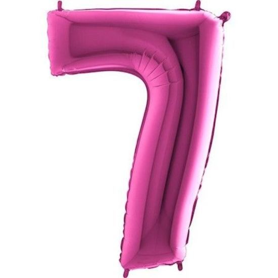 Balón foliový číslice růžová - Pink 115 cm - 7