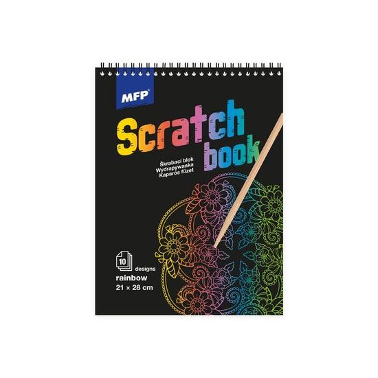 škrabací obrázek blok 21x28cm 10l mix/duha 1032113