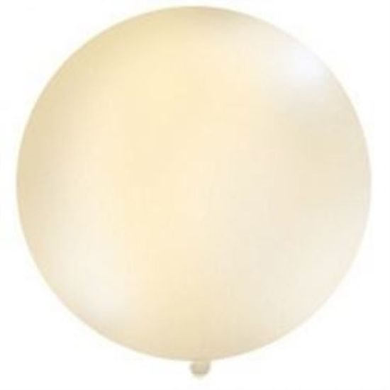 Balón latex 80 cm - transparentní - béžový 1 ks