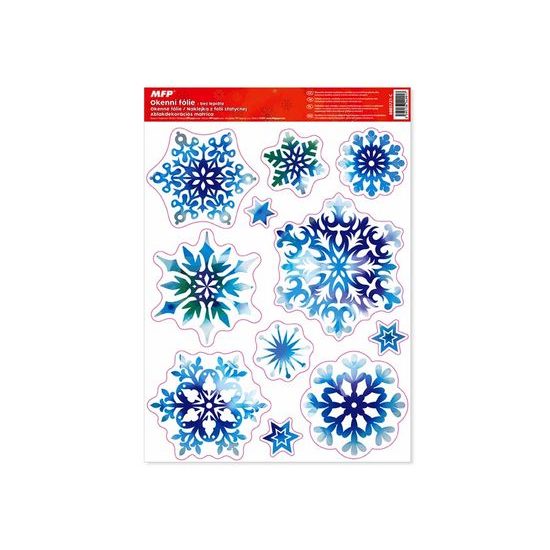 okenní fólie vánoce glitr VA001 30x42cm 8885721