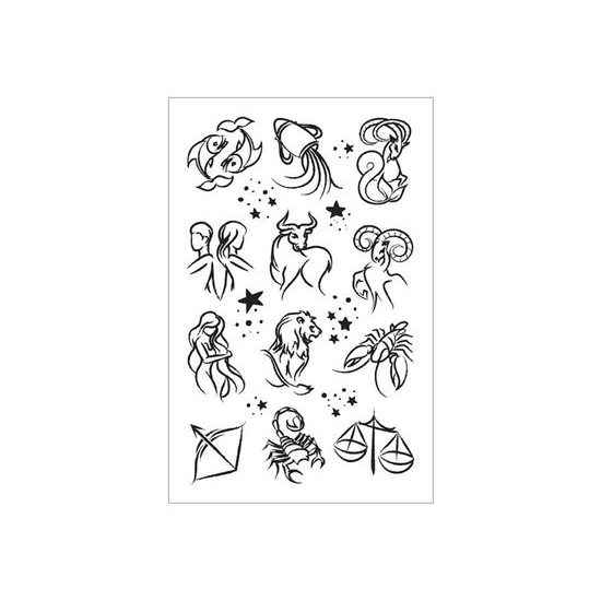 Tetovací obtisky 16012 8,5 x 13 cm, zvěrokruh