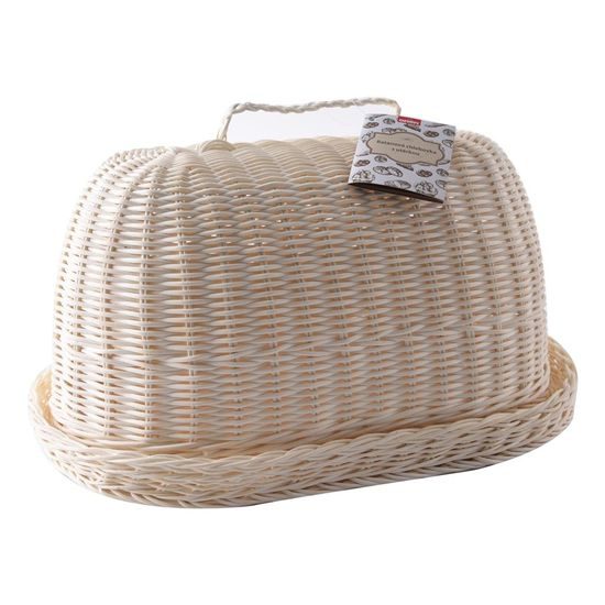 Bread box rattan oval + cloth