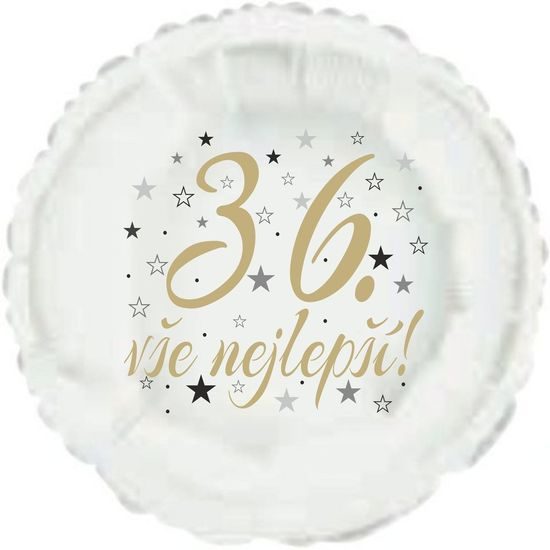 36. narodeninový balón kruh