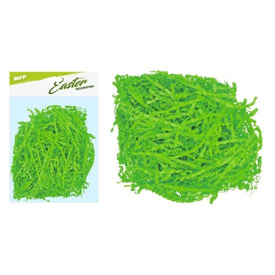 tráva dekorační 30g zelená papírová 2221491