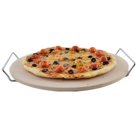 Pizza set - stoneware tray + slicer