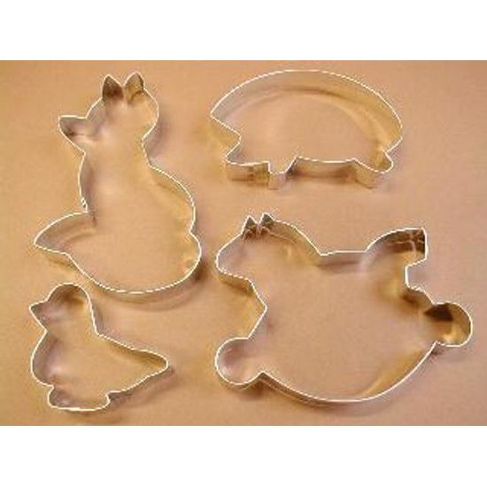 Set of dough cutters - Figures with a rocking horse