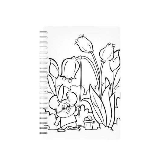 malování vodou 8B - blok 15x22cm se spirálou 8 listů + štětec 5301089