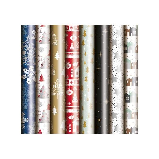 Wrapping paper - Christmas motifs - roll 500x70 cm - mix no.7