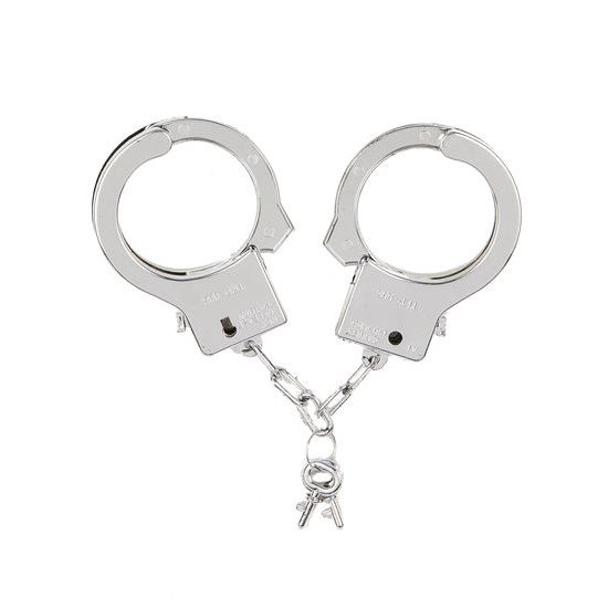 Metal handcuffs - props not only for the party