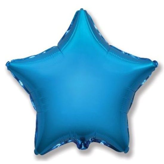 Balón foliový 45 cm Hvězda modrá