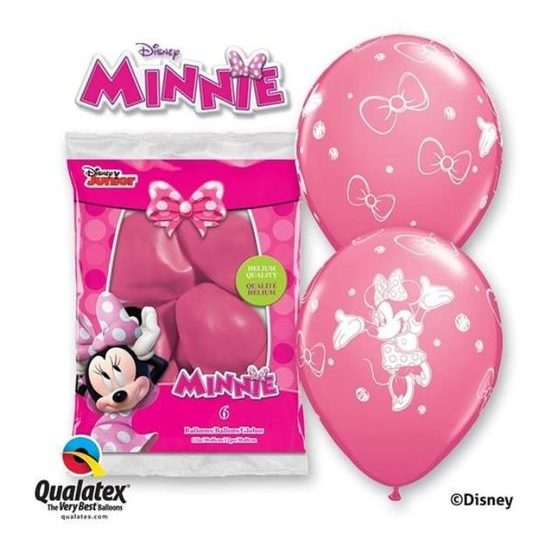 Balóniky Minnie 30 cm - 6 ks