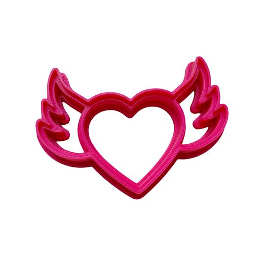 Heart with wings cookie cutter - 3D printing