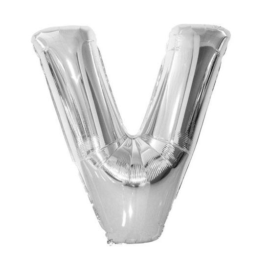 Balloon foil letter "V" 115 cm