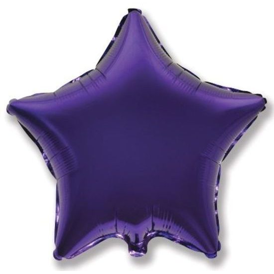 Balloon foil 45 cm Star purple