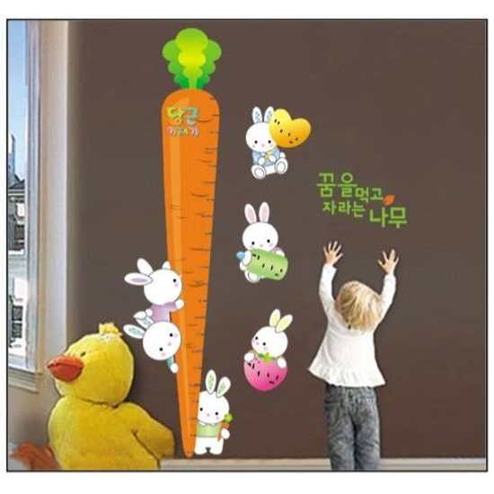 Samolepka na stenu meter Mrkvička a jej kamaráti