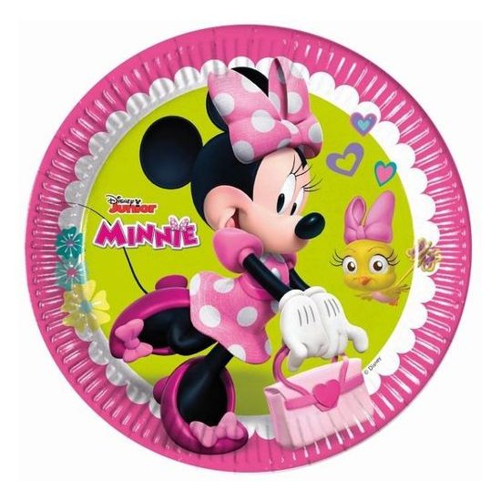 Papírové talíře myška Minnie "Minnie Happy Helpers", 23 cm, 8 ks
