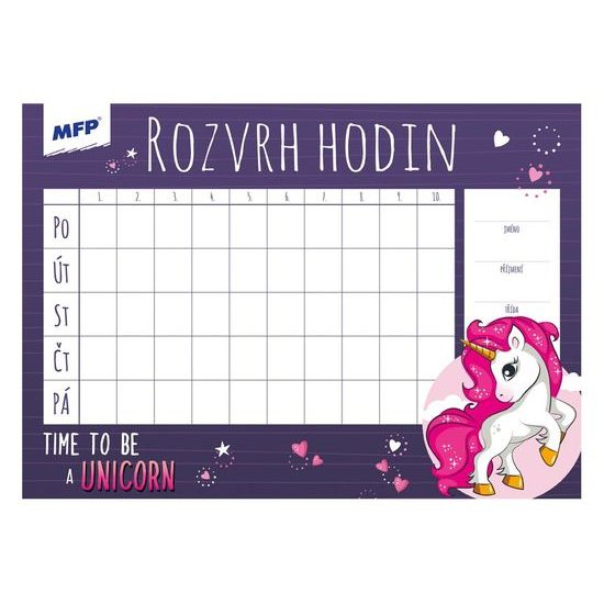 rozvrh hodin A5 mix 5300453