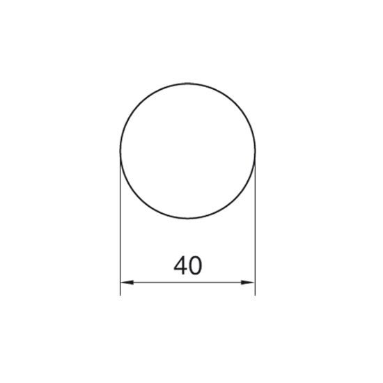 Dough cutter circle plain 4 cm