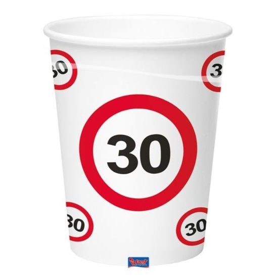 Poharak közúti jel 30, 350 ml 8 db / csomag