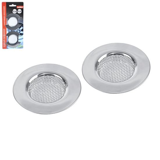 Dirt traps for stainless steel kitchen sink drain - 2 pcs