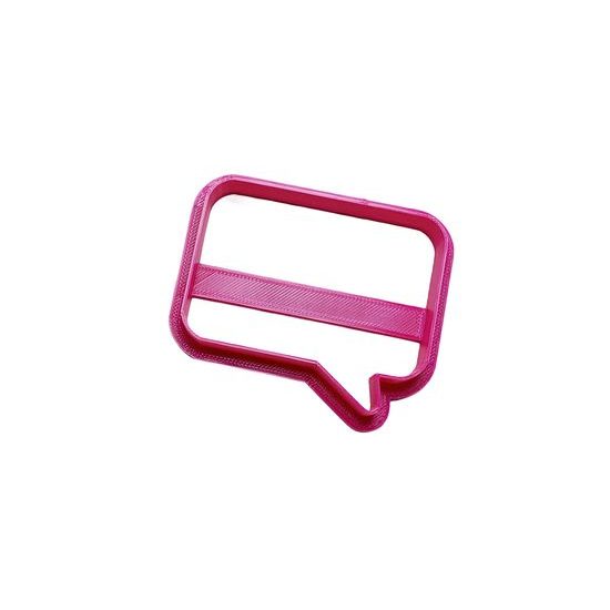 Cookie gingerberad cutter Chat / SMS / Message Bubble - 3D print