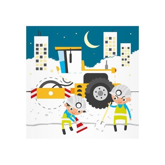 omalovánky se stojánkem Stavba 7 listů 18x18cm 5300923