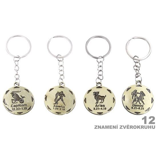 Klíčenka W016519 kulatá - Zodiac