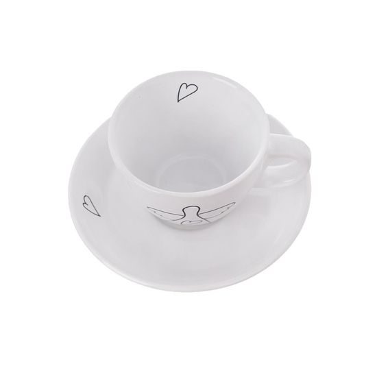 Hrnek ker.+podšálek ANGEL 0,09 l 2 ks