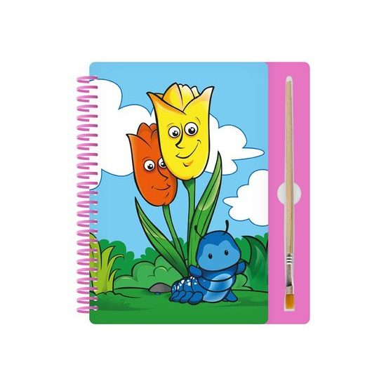 malování vodou 8B - blok 15x22cm se spirálou 8 listů + štětec 5301089