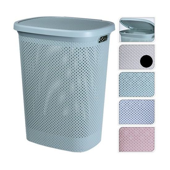 Koš na prádlo plastový 60 litrů bílá